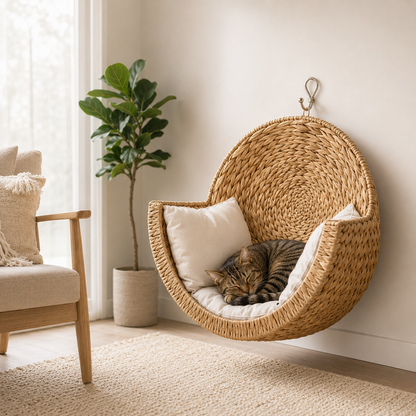 PipaPets™ - Handwoven Cat Bed